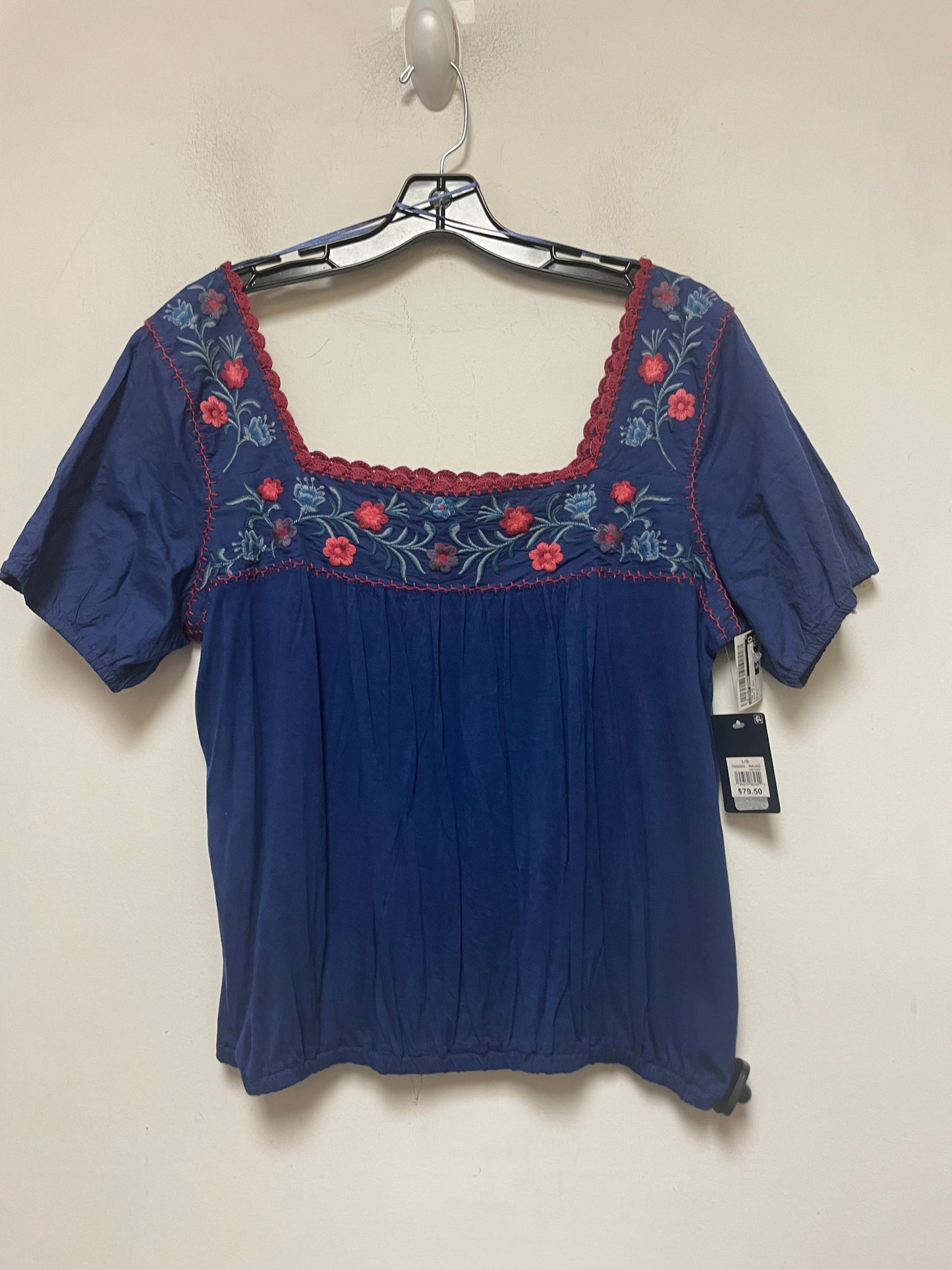 Top Short Sleeve By Lucky Brand  Size: L