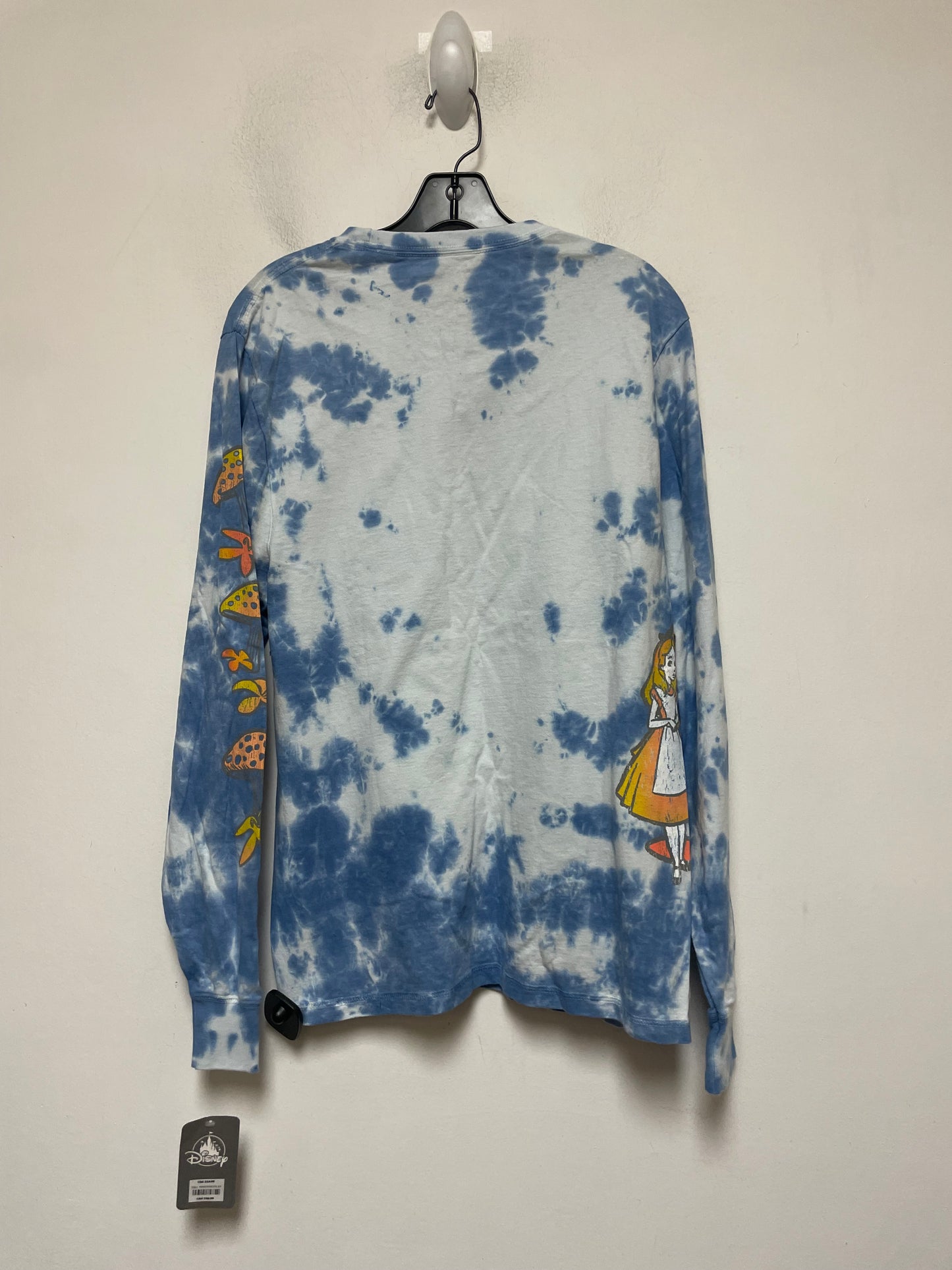 Tie Dye Print Top Long Sleeve Basic Walt Disney, Size Xl