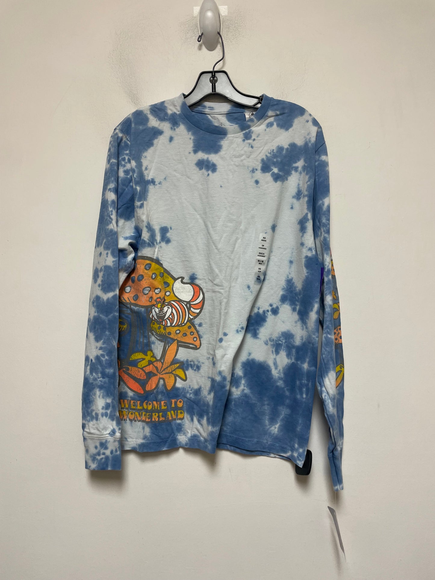 Tie Dye Print Top Long Sleeve Basic Walt Disney, Size Xl