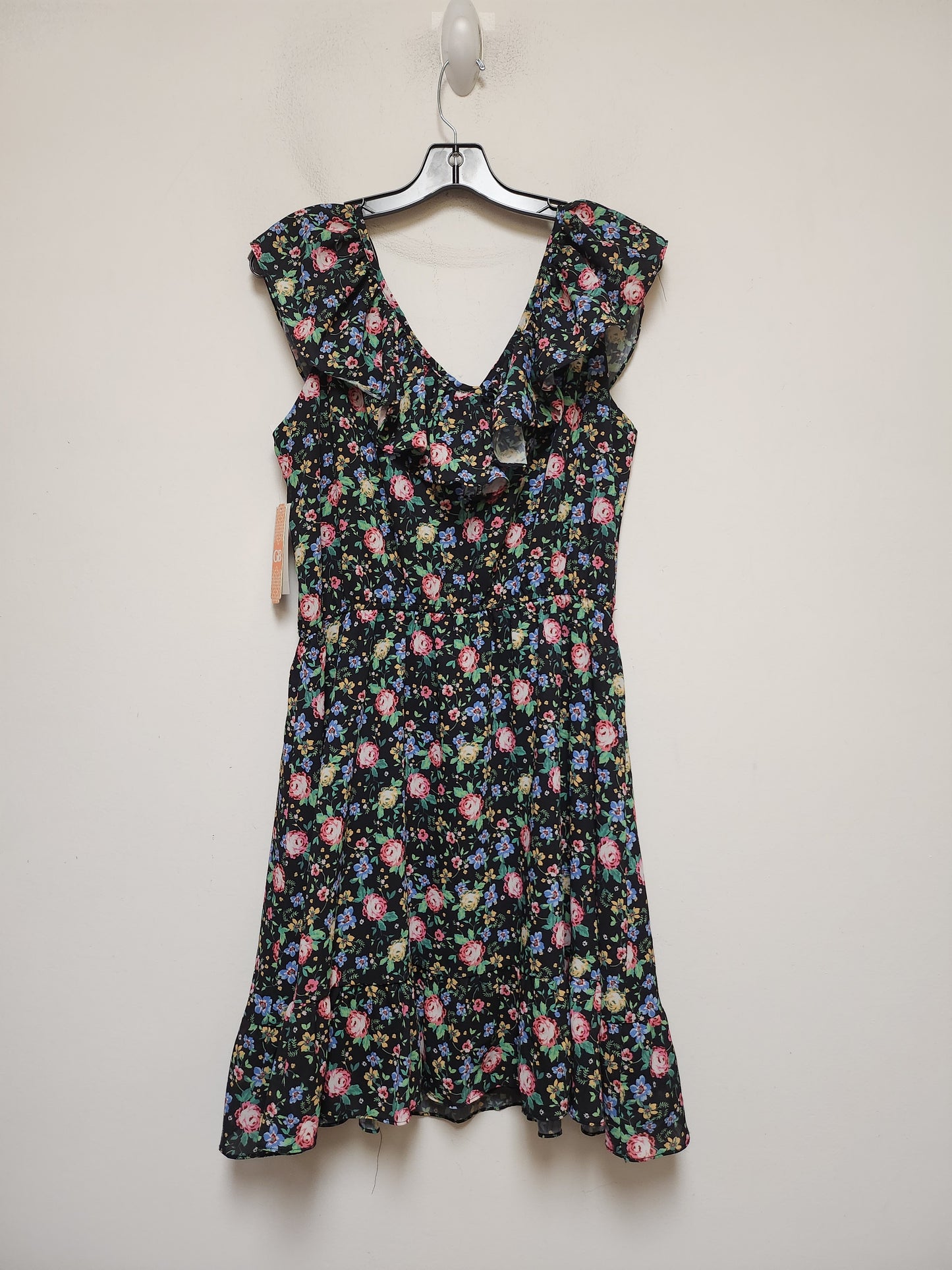 Floral Print Dress Casual Short Gianni Bini, Size Xl