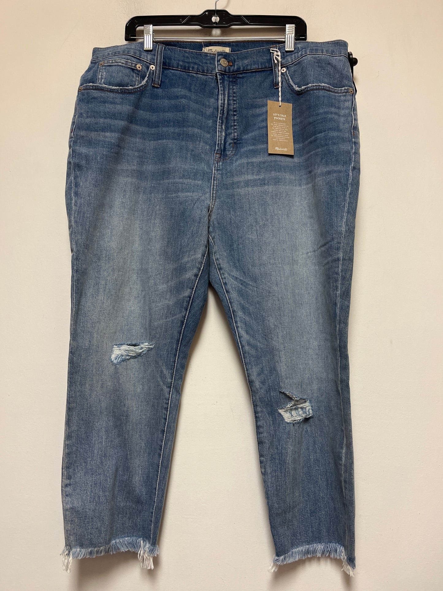 Blue Denim Jeans Boyfriend Madewell, Size 20