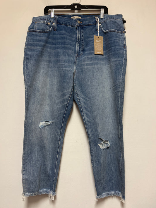 Blue Denim Jeans Boyfriend Madewell, Size 20