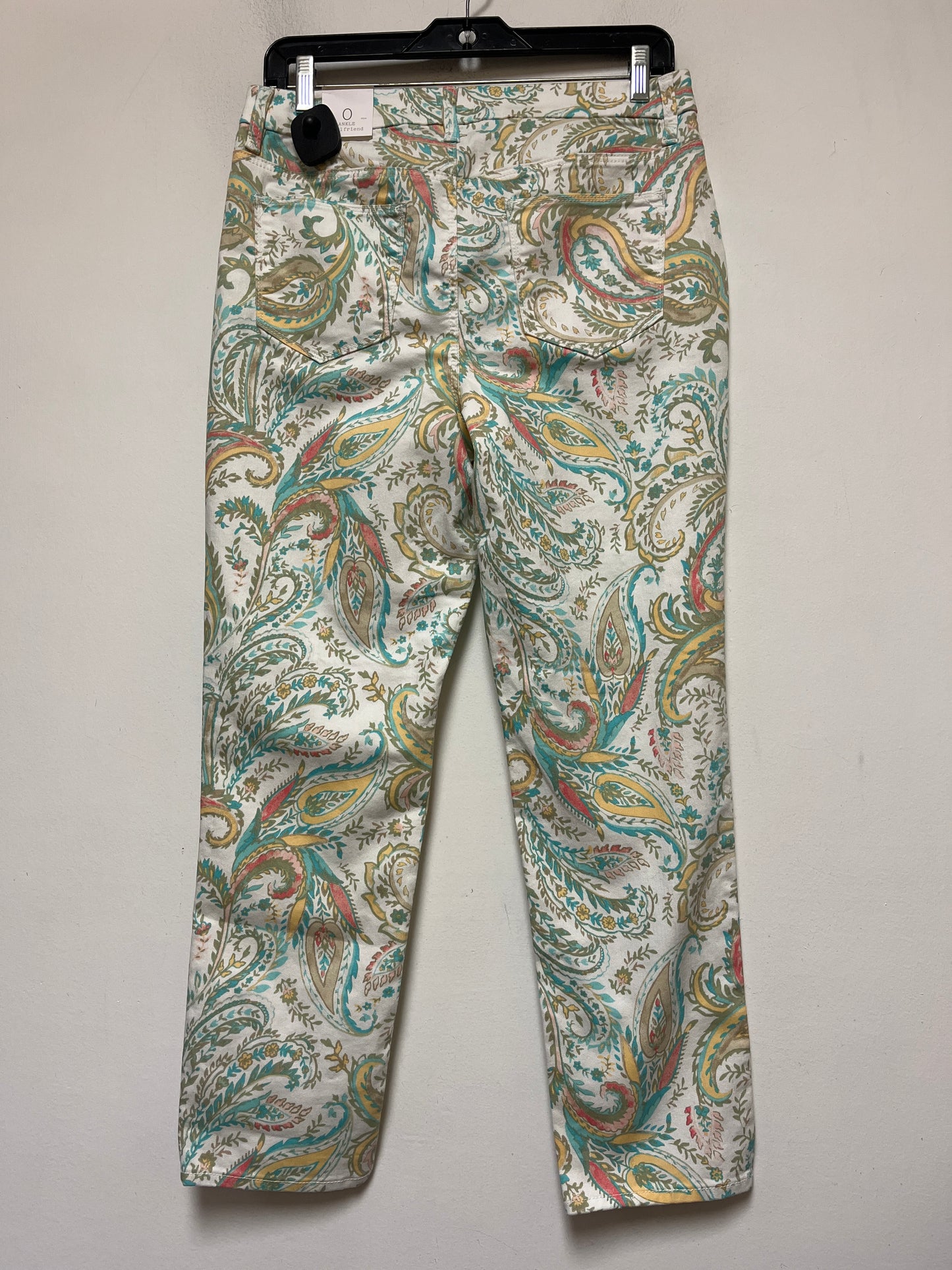 Floral Print Jeans Straight Chicos, Size 0