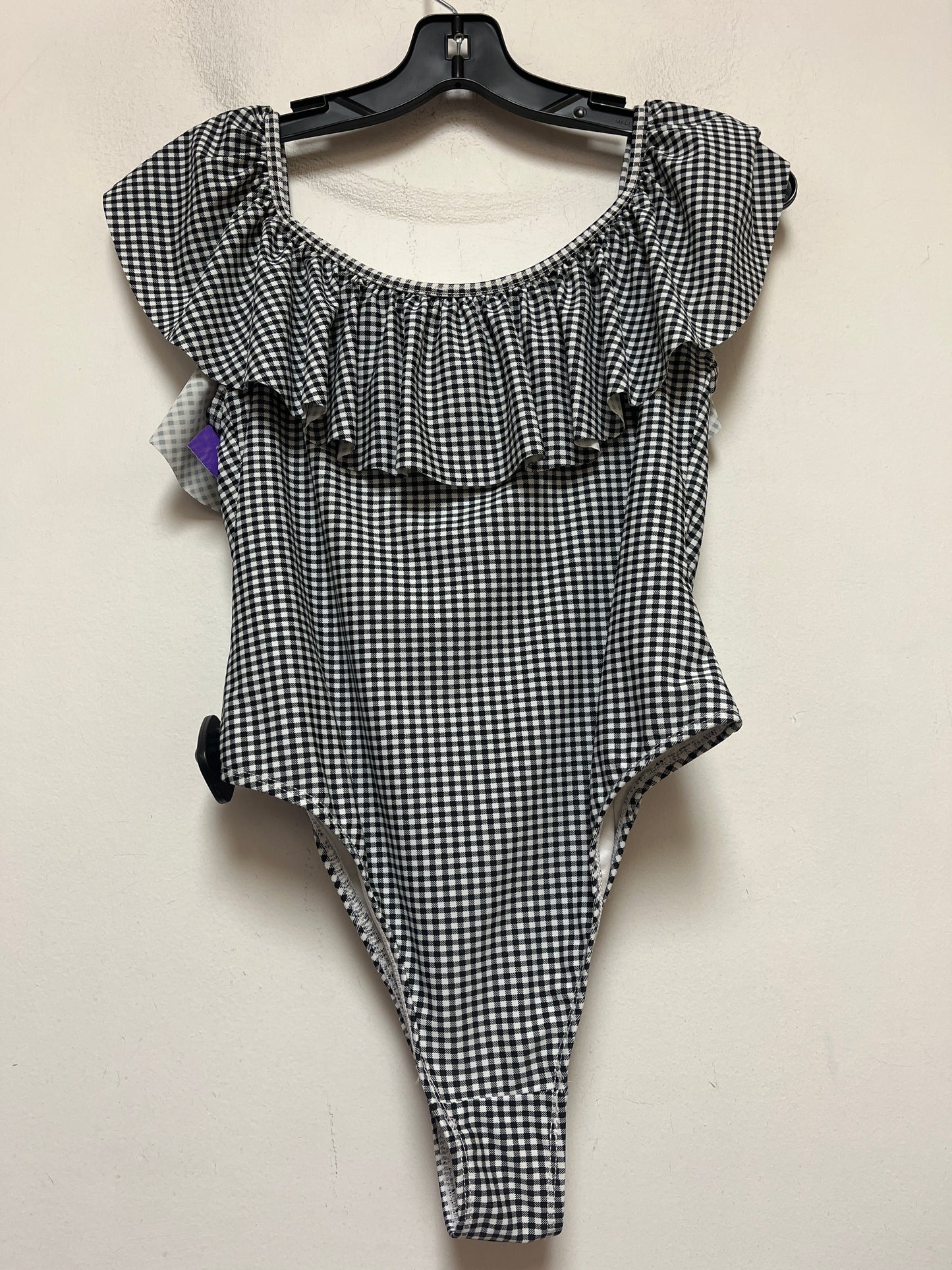 Checkered Pattern Swimsuit Revamped, Size M