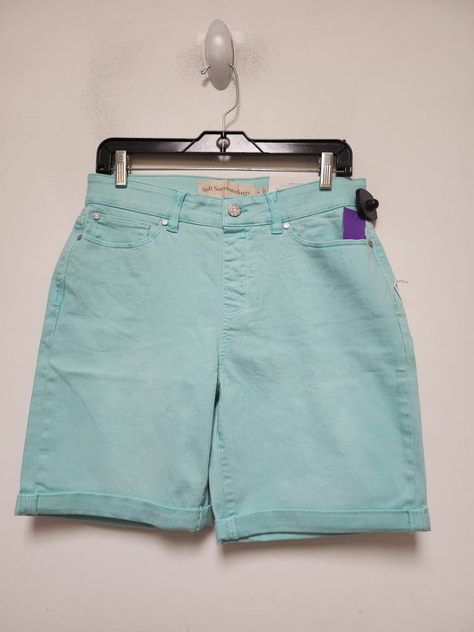 Green Denim Shorts Soft Surroundings, Size 6