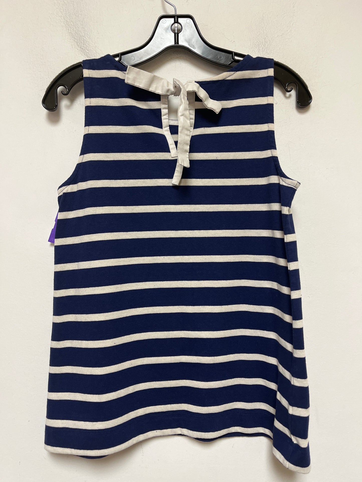 Striped Pattern Top Sleeveless Loft, Size Xs