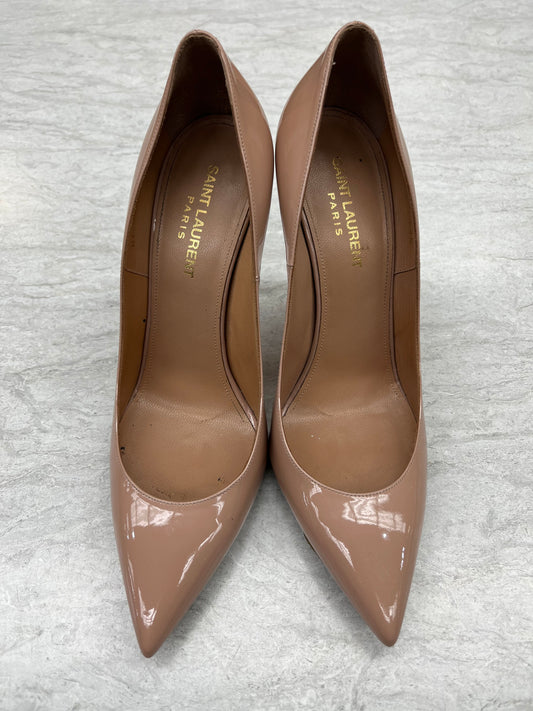 Tan Shoes Designer Yves Saint Laurent, Size 8