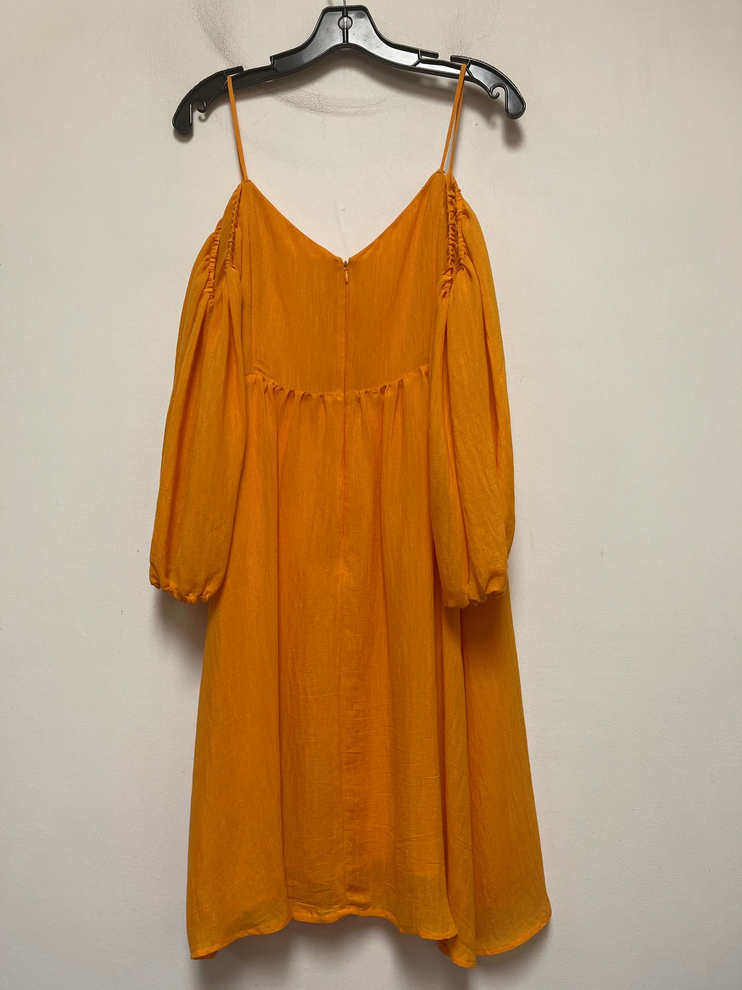 Orange Dress Casual Midi Moulinette Soeurs, Size M