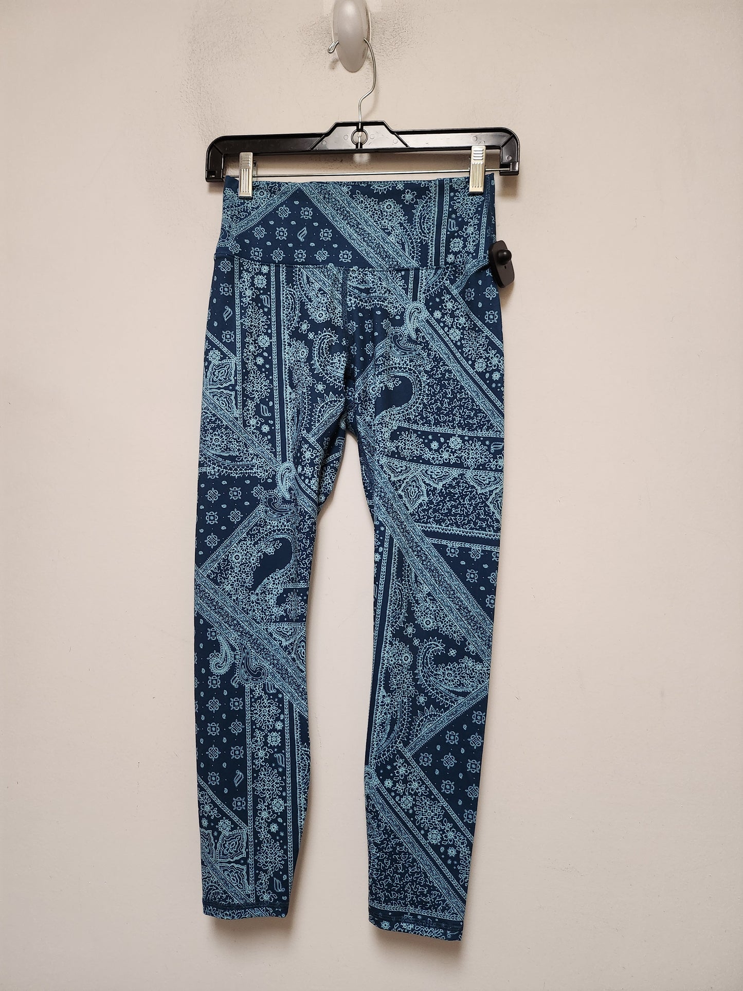 Paisley Print Athletic Pants 2pc Fabletics, Size Xs