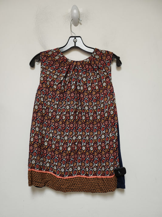 Floral Print Top Sleeveless Anthropologie, Size Xs