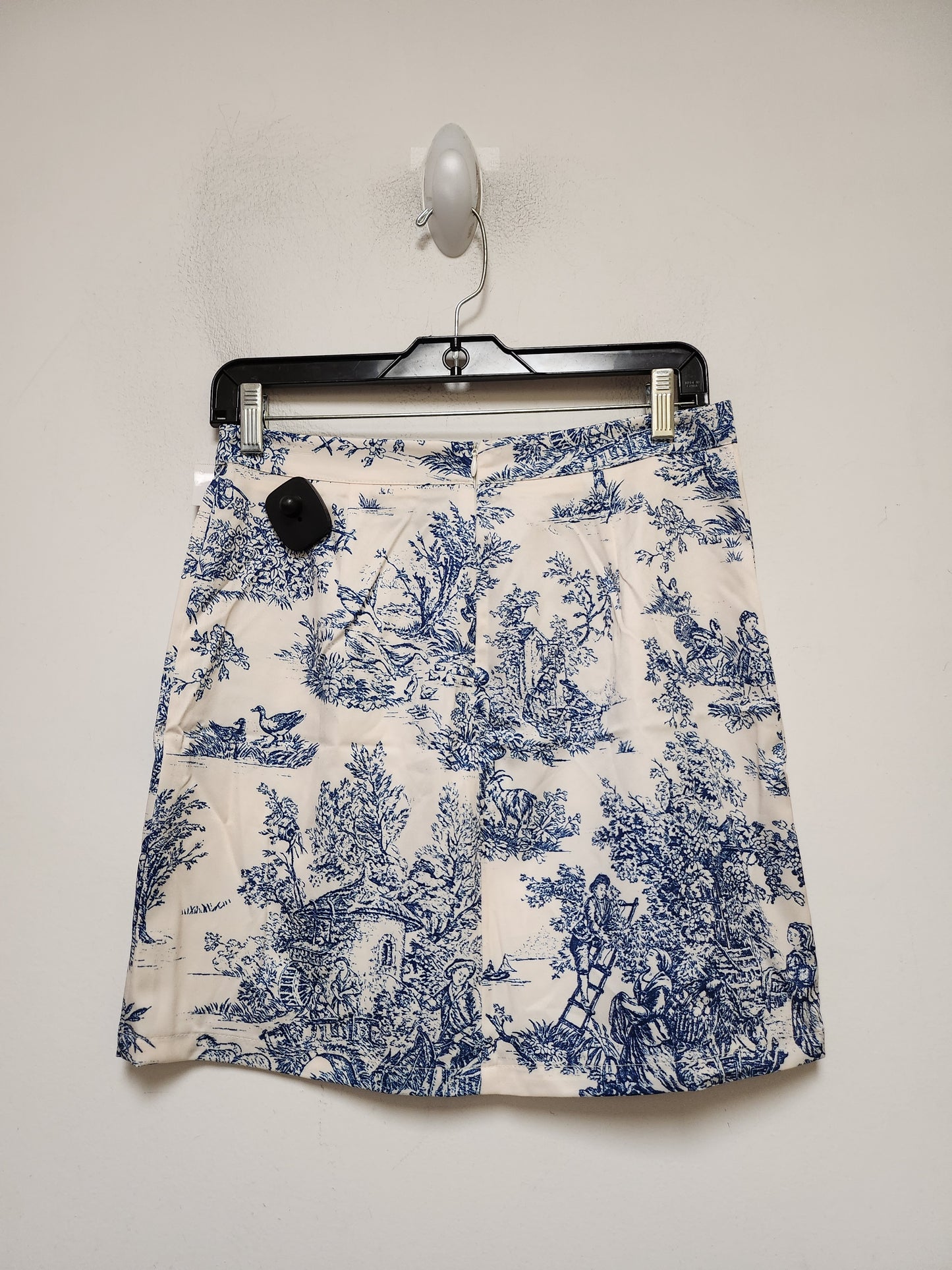 Blue & Cream Skirt Set 2pc Clothes Mentor, Size S