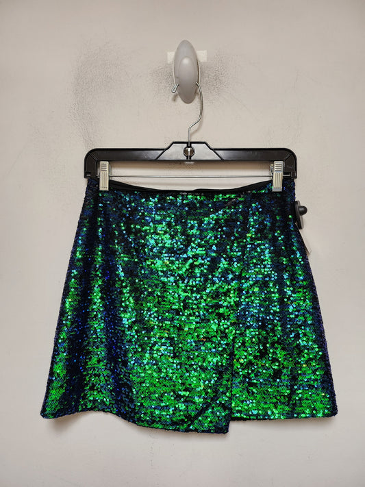 Skirt Mini & Short By Clothes Mentor In Blue & Green, Size: 4