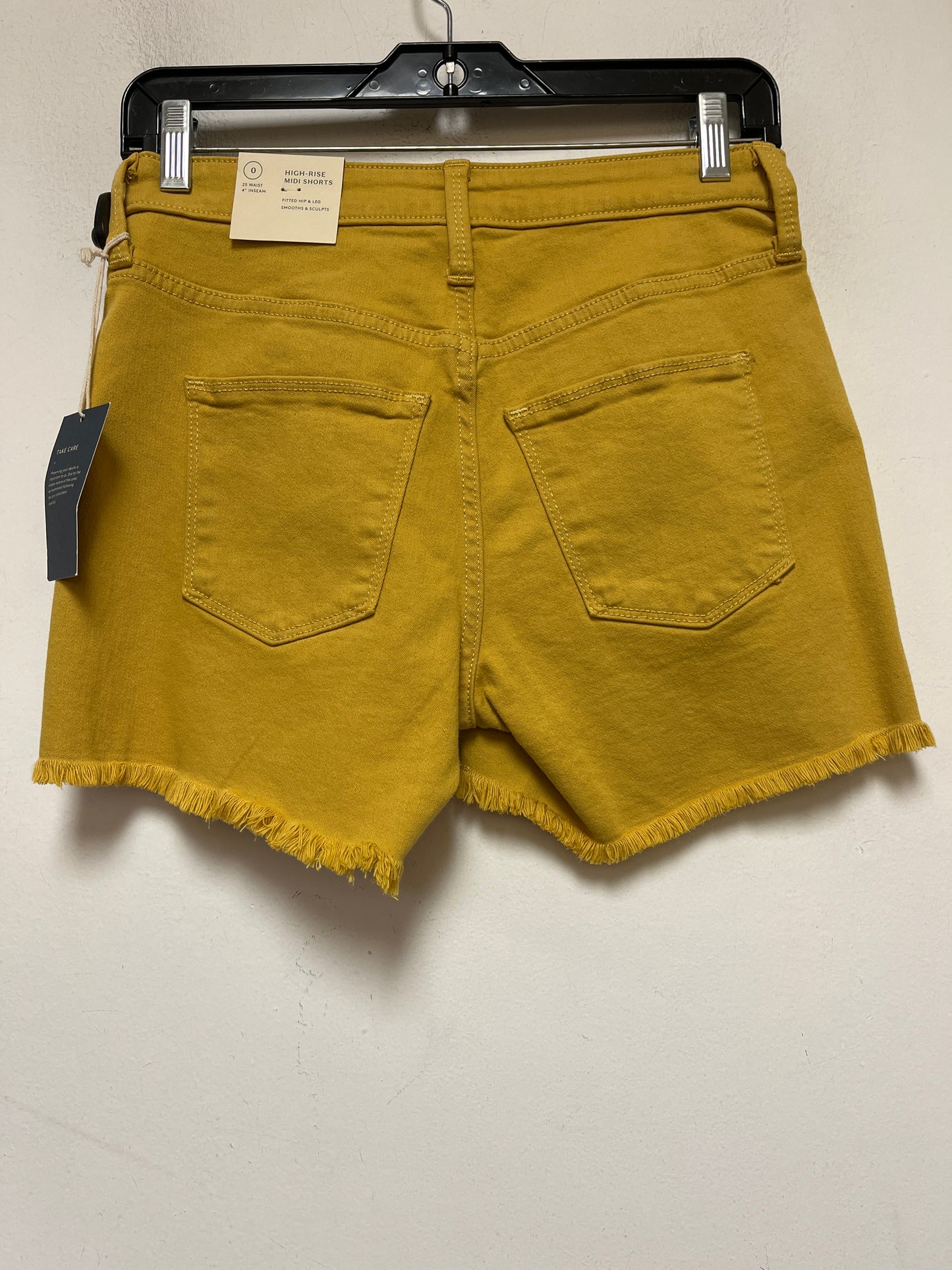 Yellow Shorts Universal Thread, Size 0