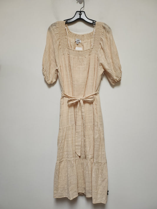 Dress Casual Maxi By Evereve In Cream, Size: M