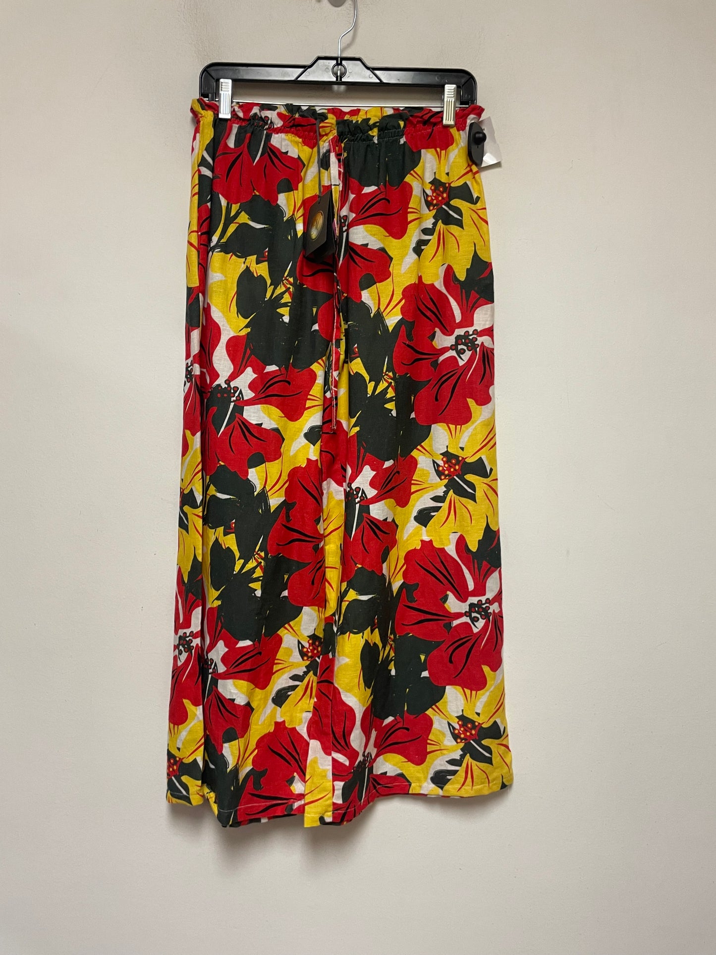 Pants Wide Leg By Clothes Mentor In Floral Print, Size: 4