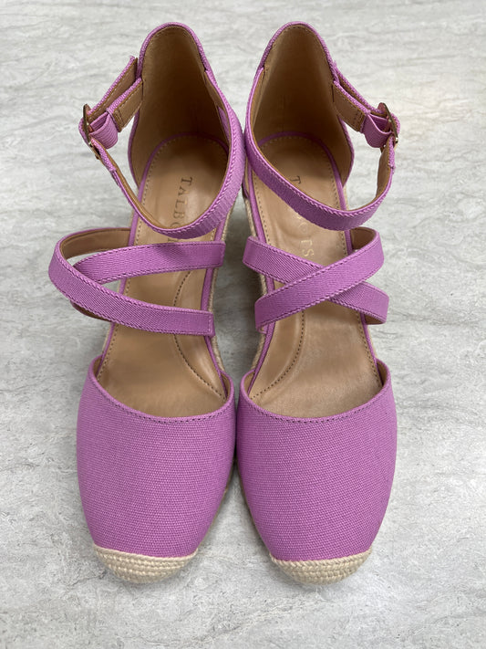 Shoes Heels Wedge By Talbots In Purple, Size: 7.5