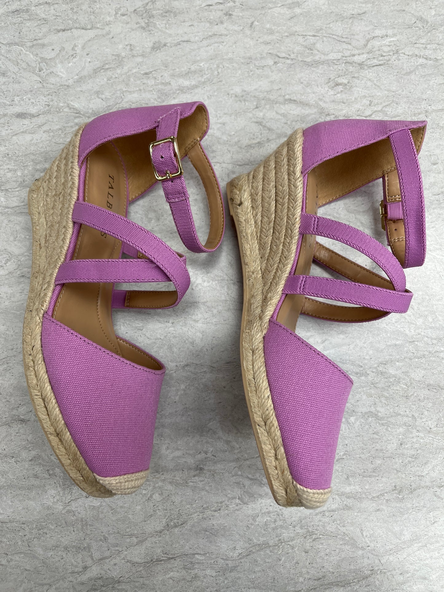 Shoes Heels Wedge By Talbots In Purple, Size: 7.5