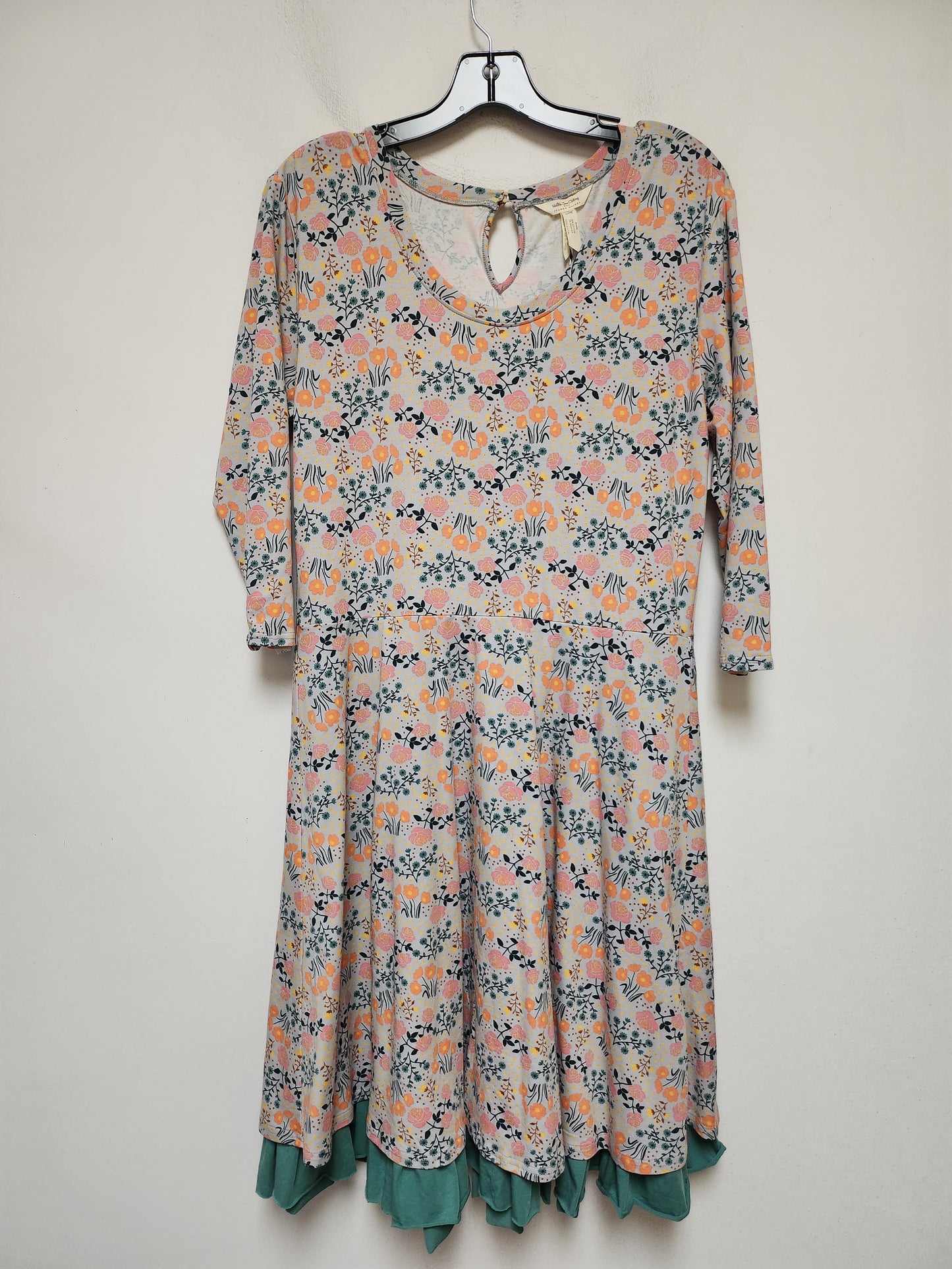 Dress Casual Midi By Matilda Jane In Floral Print, Size: L