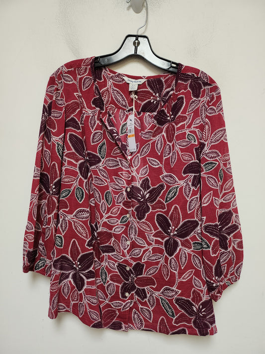 Top Short Sleeve By Tommy Bahama In Floral Print, Size: S