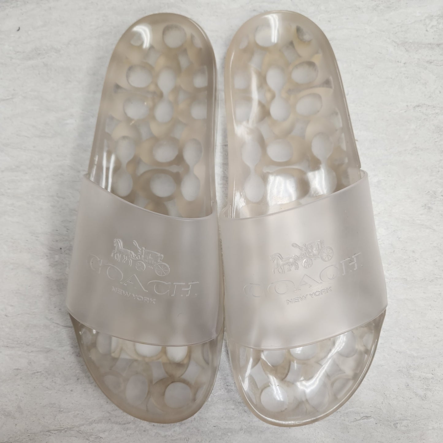 Sandals Designer By Coach In Clear, Size: 11