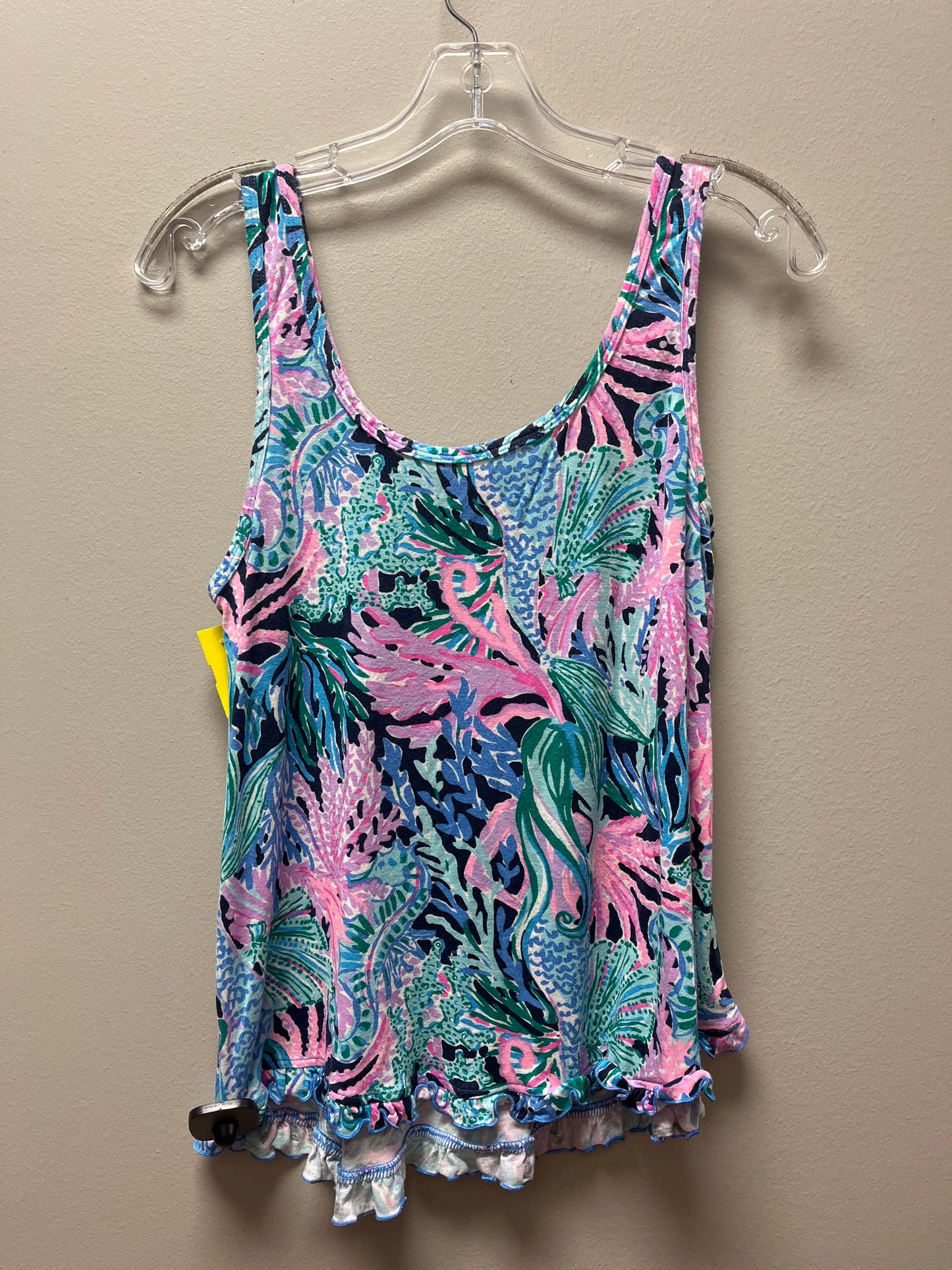 TOP SLEEVELESS BASIC LILLY PULITZER in NAUTICAL PRINT, Size: S