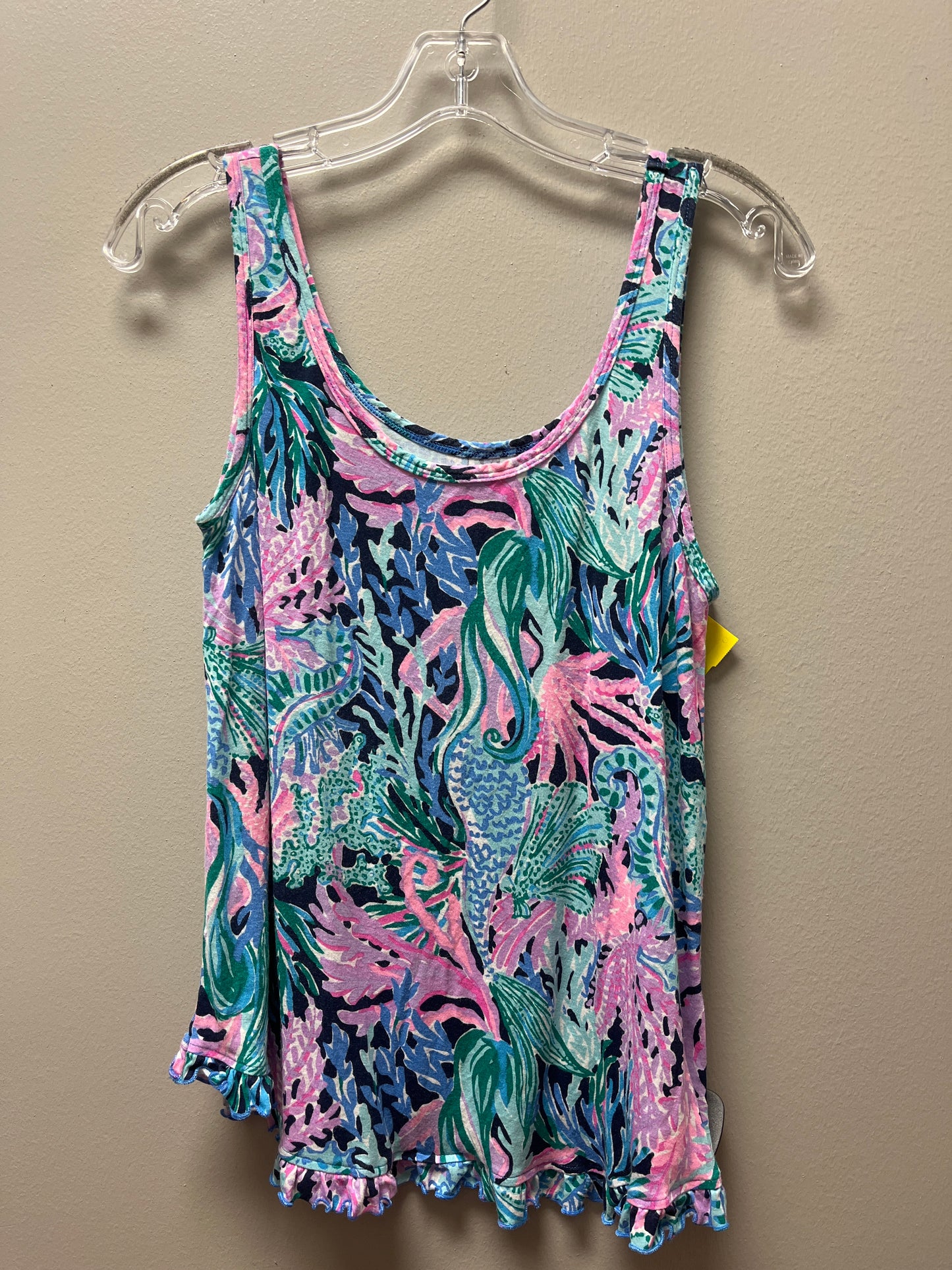 TOP SLEEVELESS BASIC LILLY PULITZER in NAUTICAL PRINT, Size: S