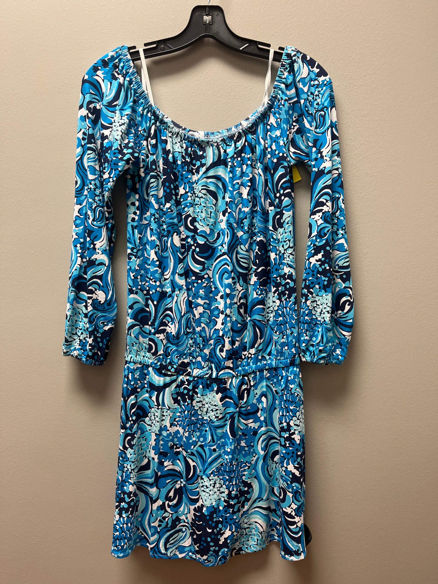 Dress Casual Short By Lilly Pulitzer In Blue & White, Size: S