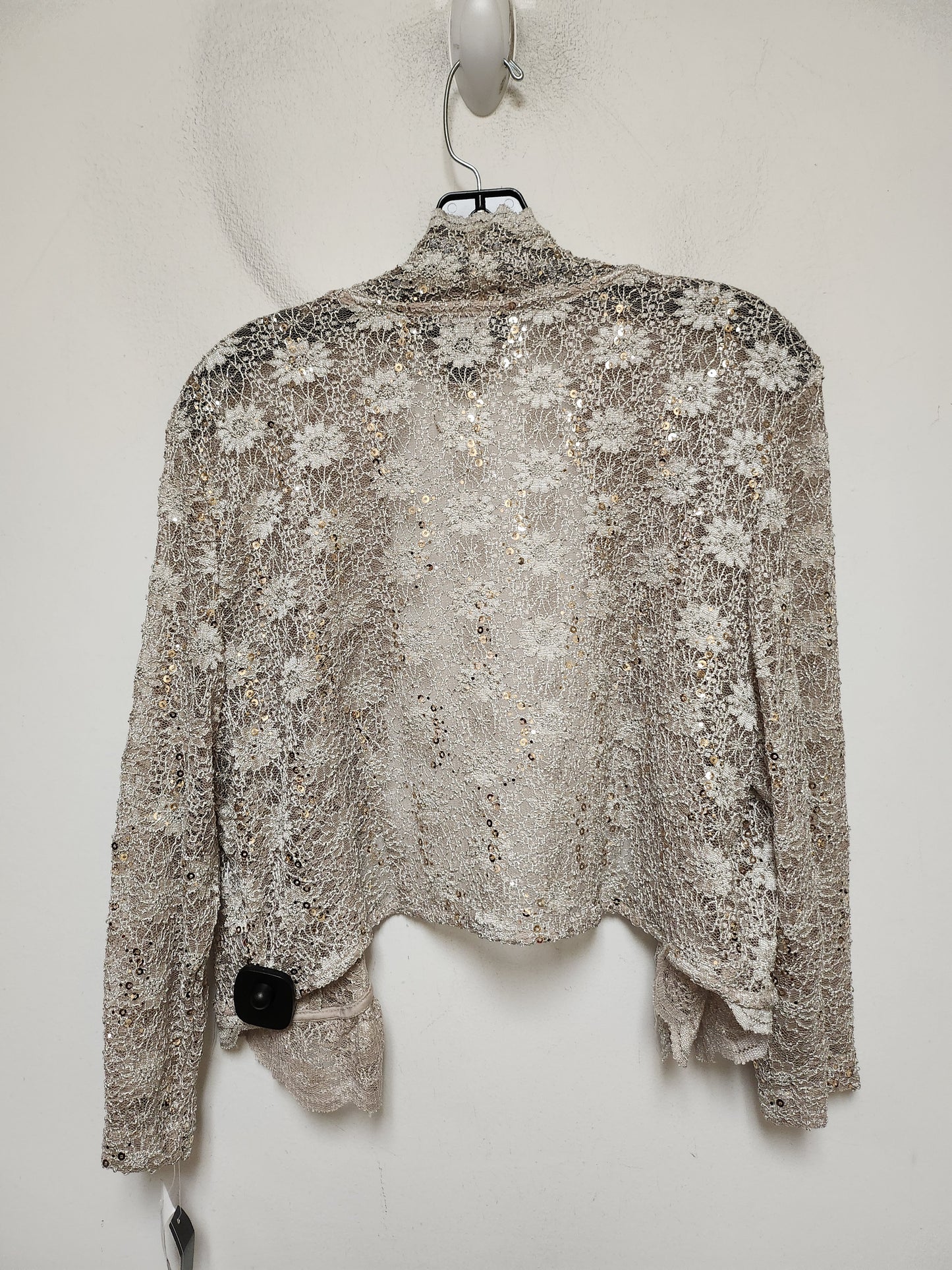 Top Long Sleeve By R And M Richards In Taupe, Size: Xl