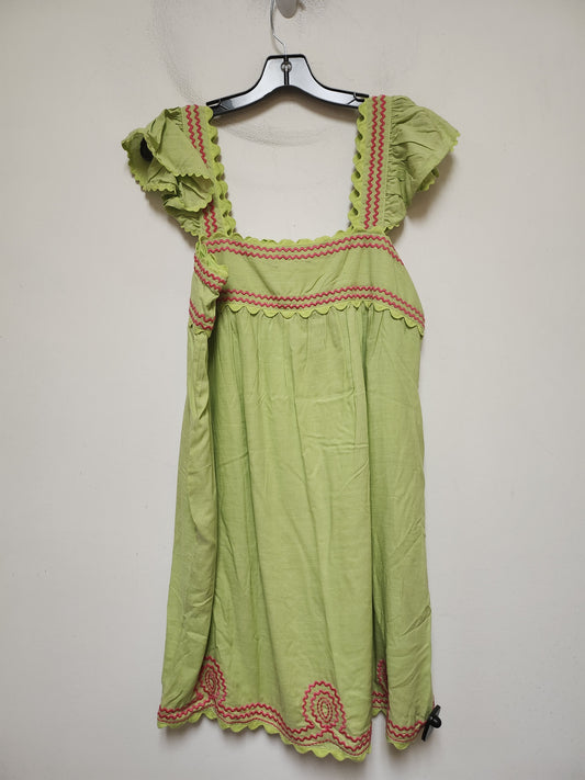 Dress Casual Short By Clothes Mentor In Green & Pink, Size: M