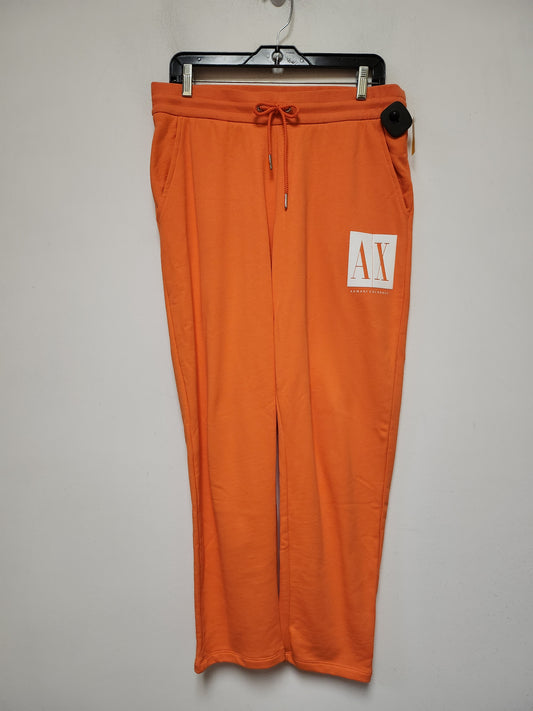 Athletic Pants By Armani Exchange In Orange, Size: L