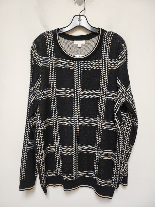 Sweater By Charter Club In Plaid Pattern, Size: Xl