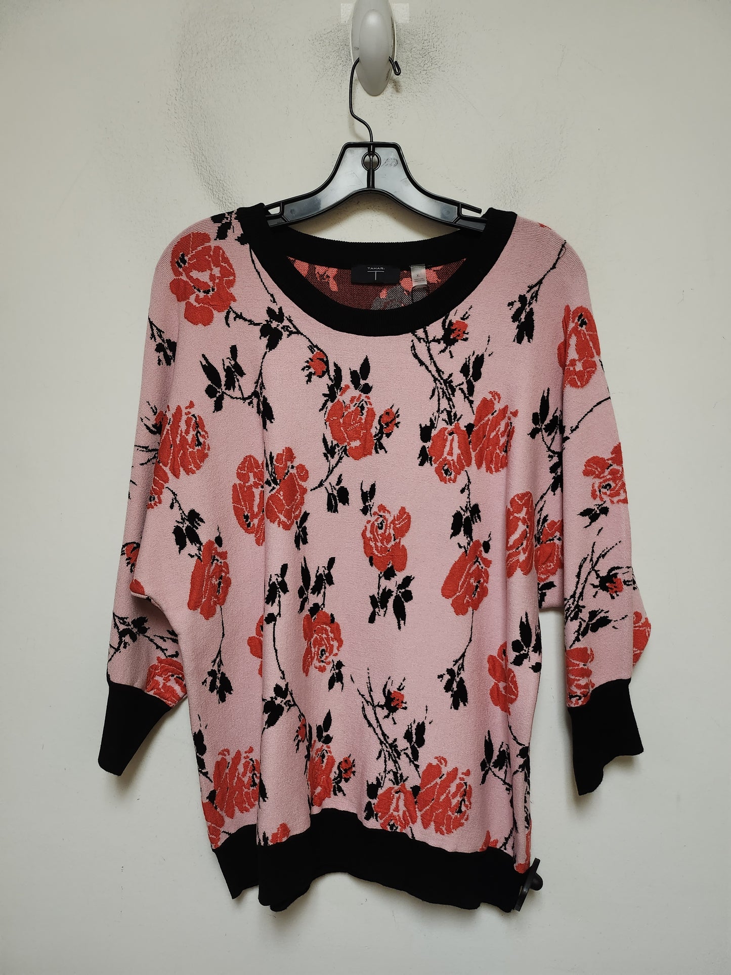 Sweater By T Tahari In Floral Print, Size: Xl