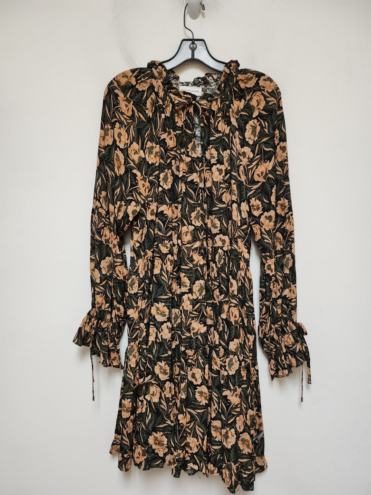 Dress Casual Midi By Gibson And Latimer In Floral Print, Size: L