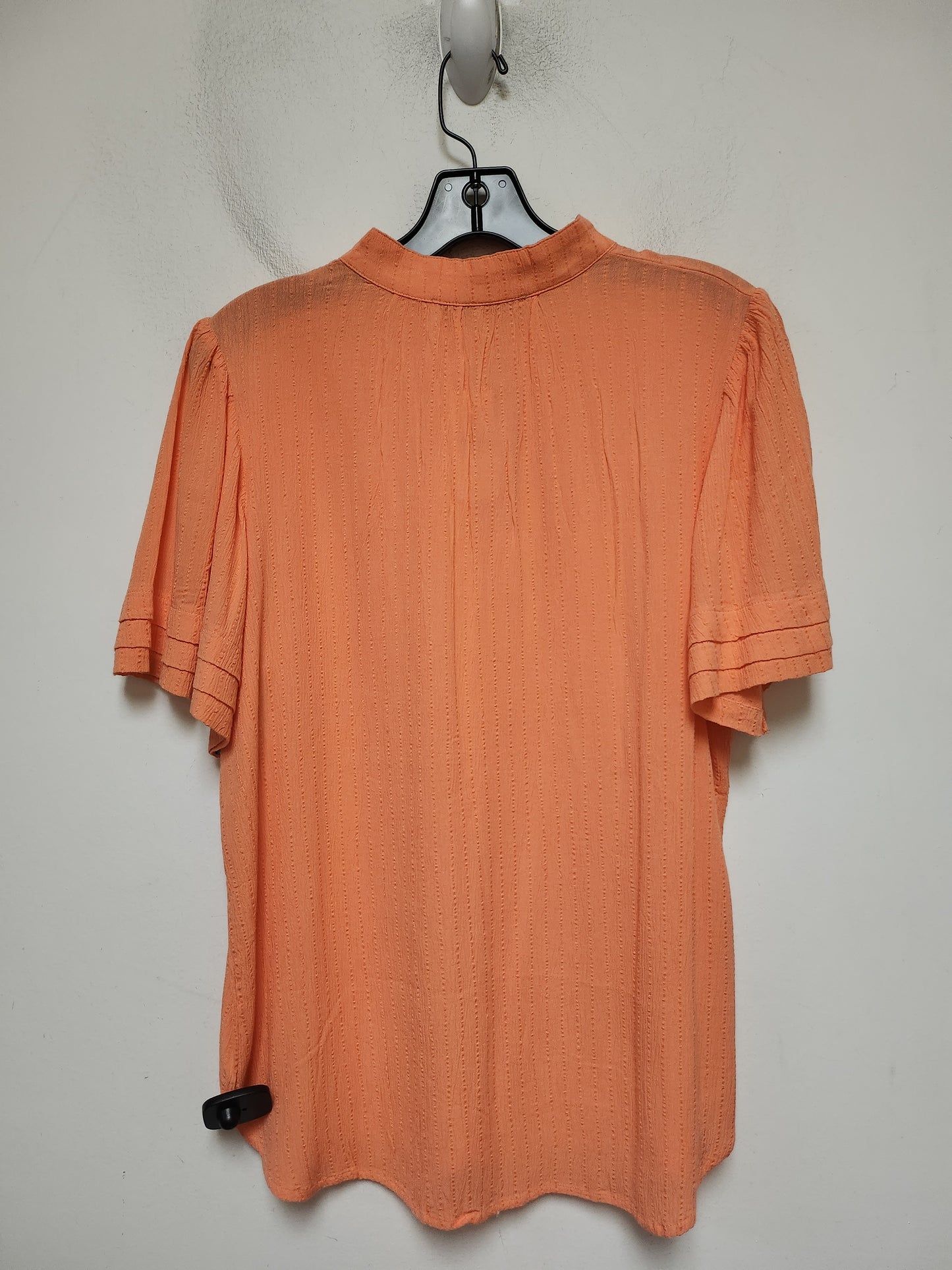 Top Short Sleeve By Loft In Orange, Size: S