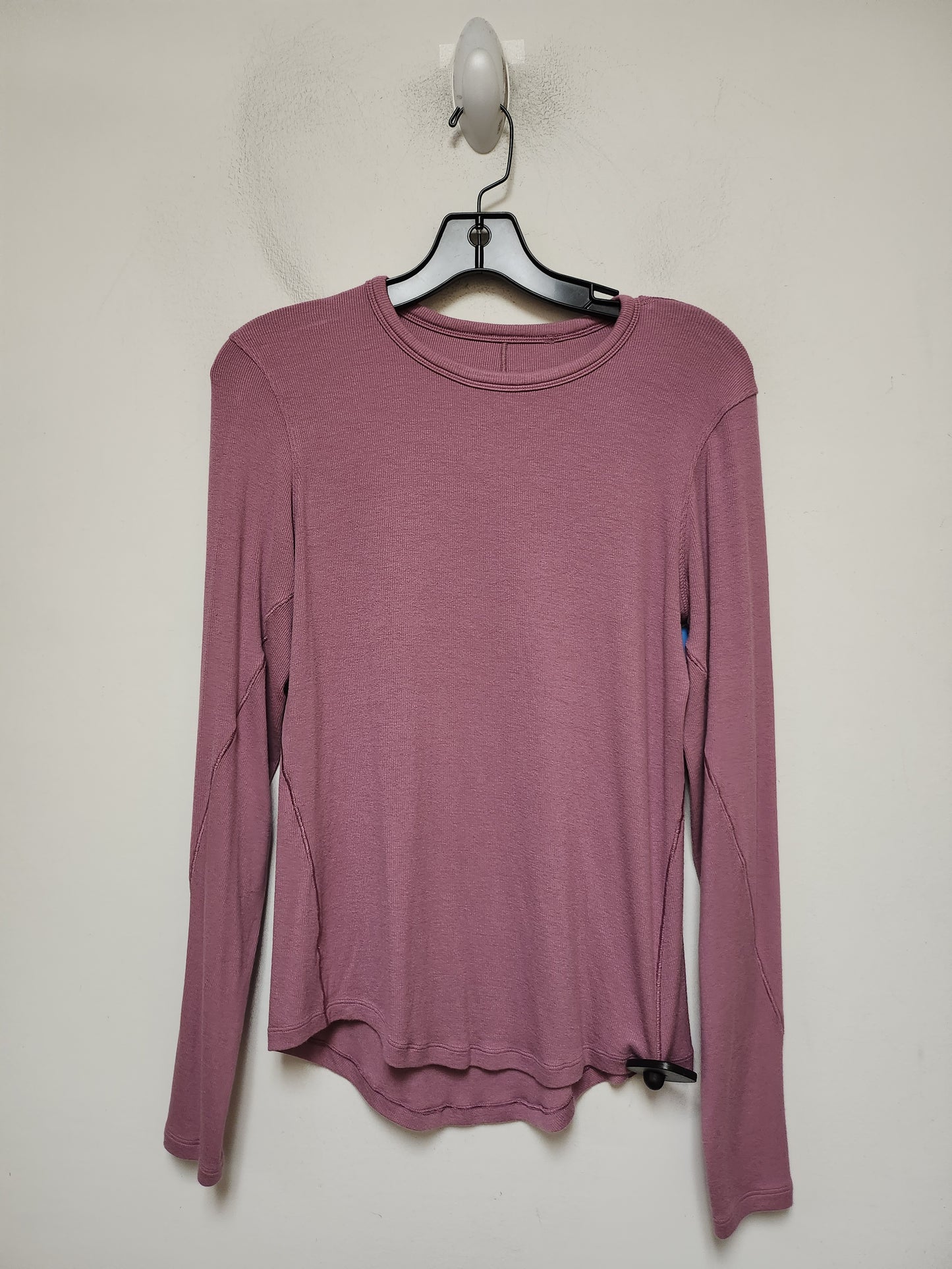 Athletic Top Long Sleeve Crewneck By Lululemon In Purple, Size: S