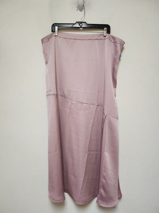 Skirt Maxi By Eloquii In Pink, Size: 20