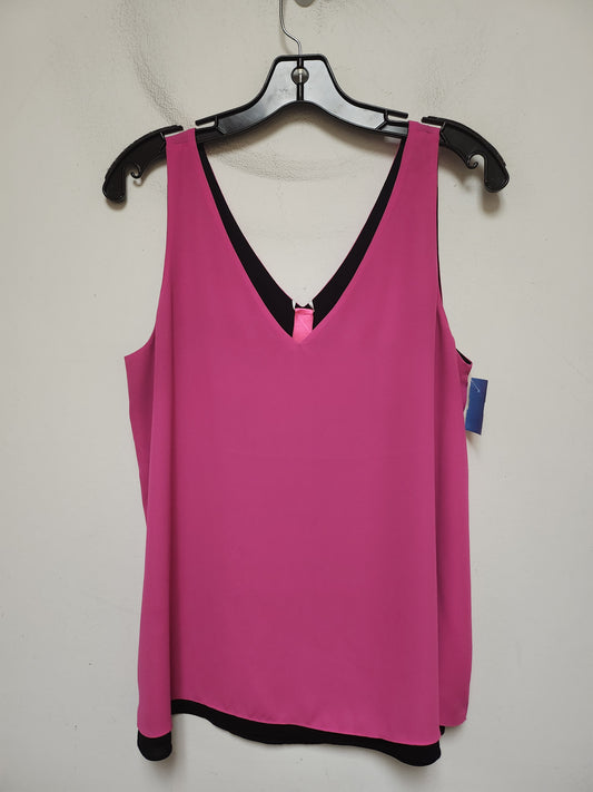 Top Sleeveless Designer By Lilly Pulitzer In Black & Pink, Size: M