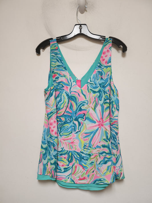 Top Sleeveless Designer By Lilly Pulitzer In Floral Print, Size: M