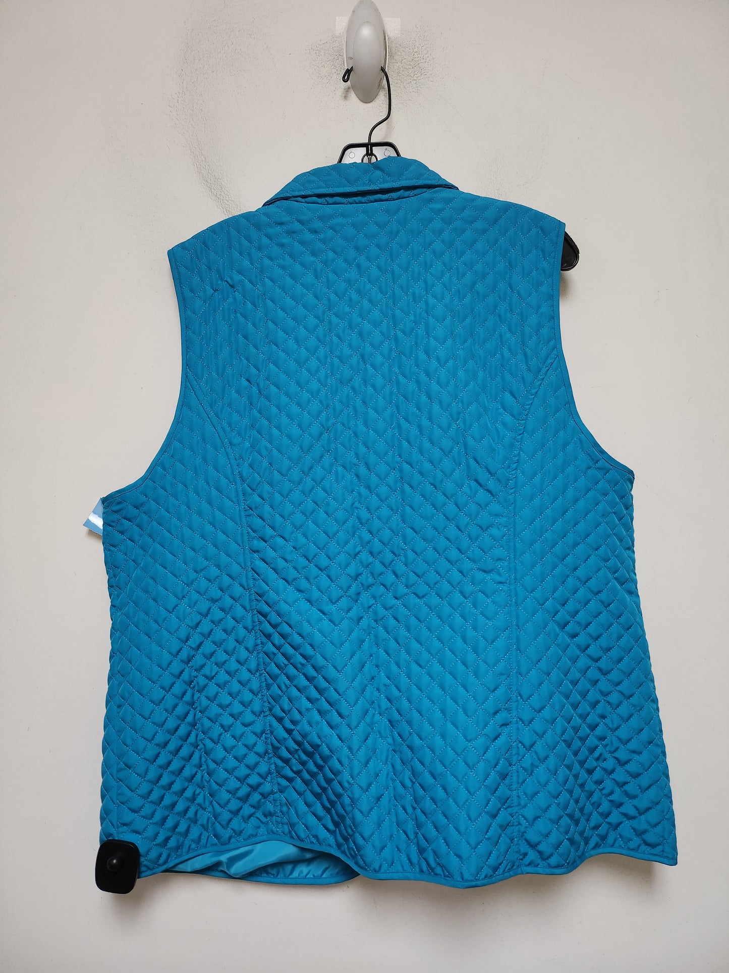 Vest Puffer & Quilted By Chicos In Teal, Size: Xl