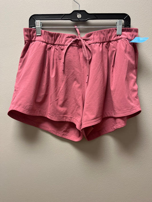 Athletic Shorts By Lululemon In Pink, Size: L