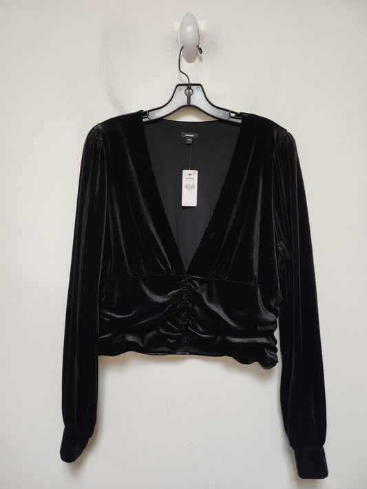 Top Long Sleeve By Express In Black, Size: L