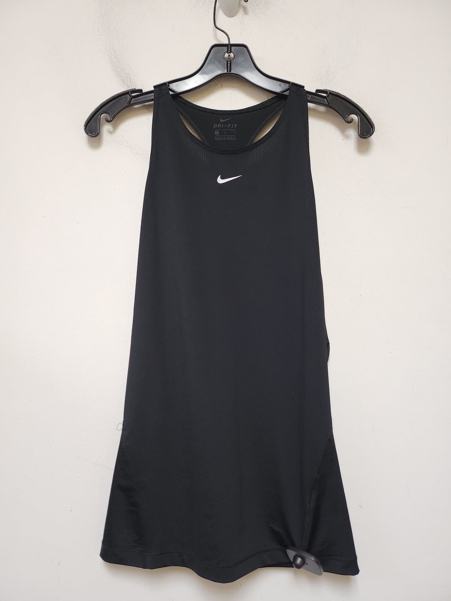 Athletic Tank Top By Nike Apparel In Black, Size: L