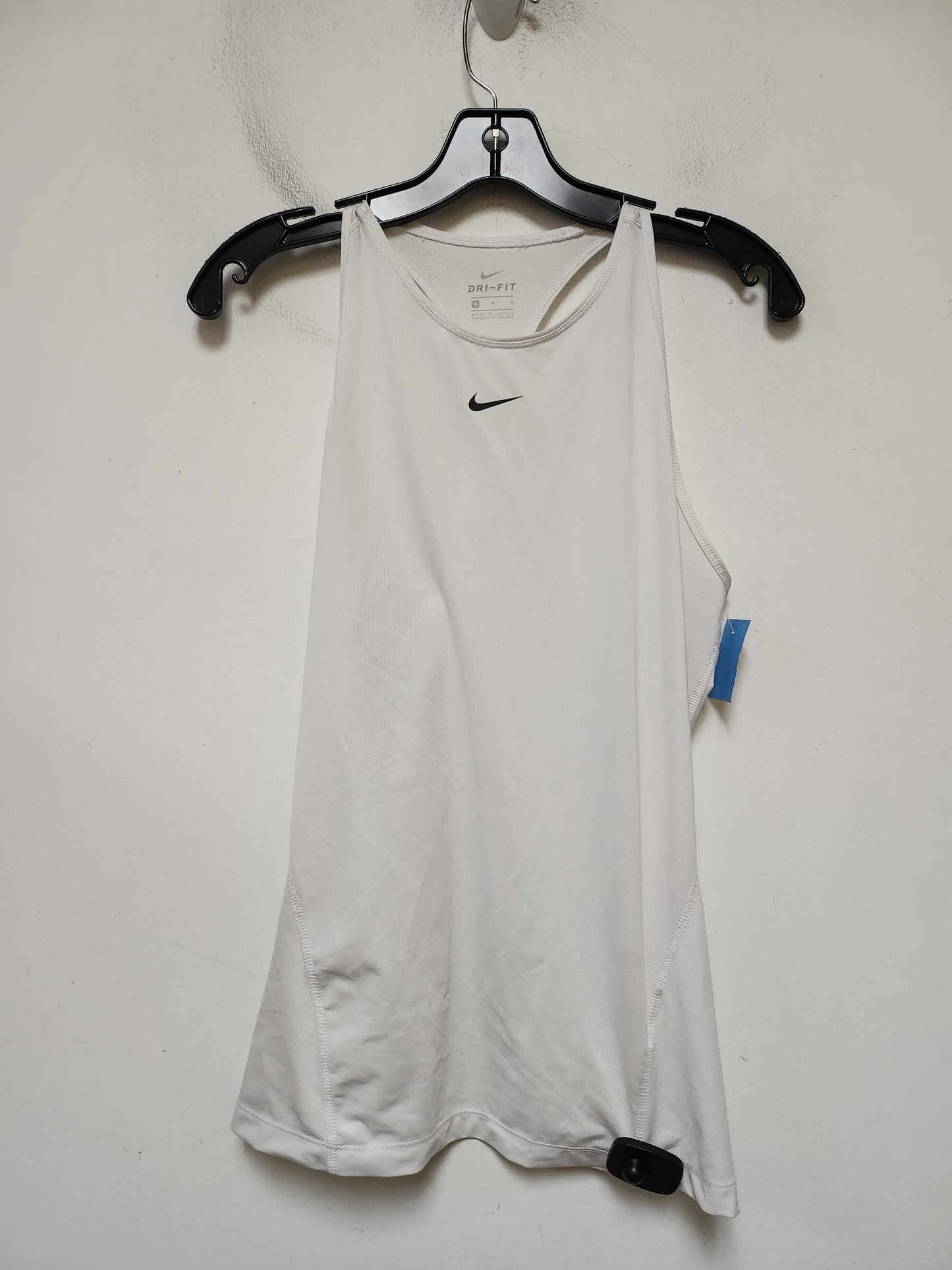 Athletic Tank Top By Nike Apparel In White, Size: M