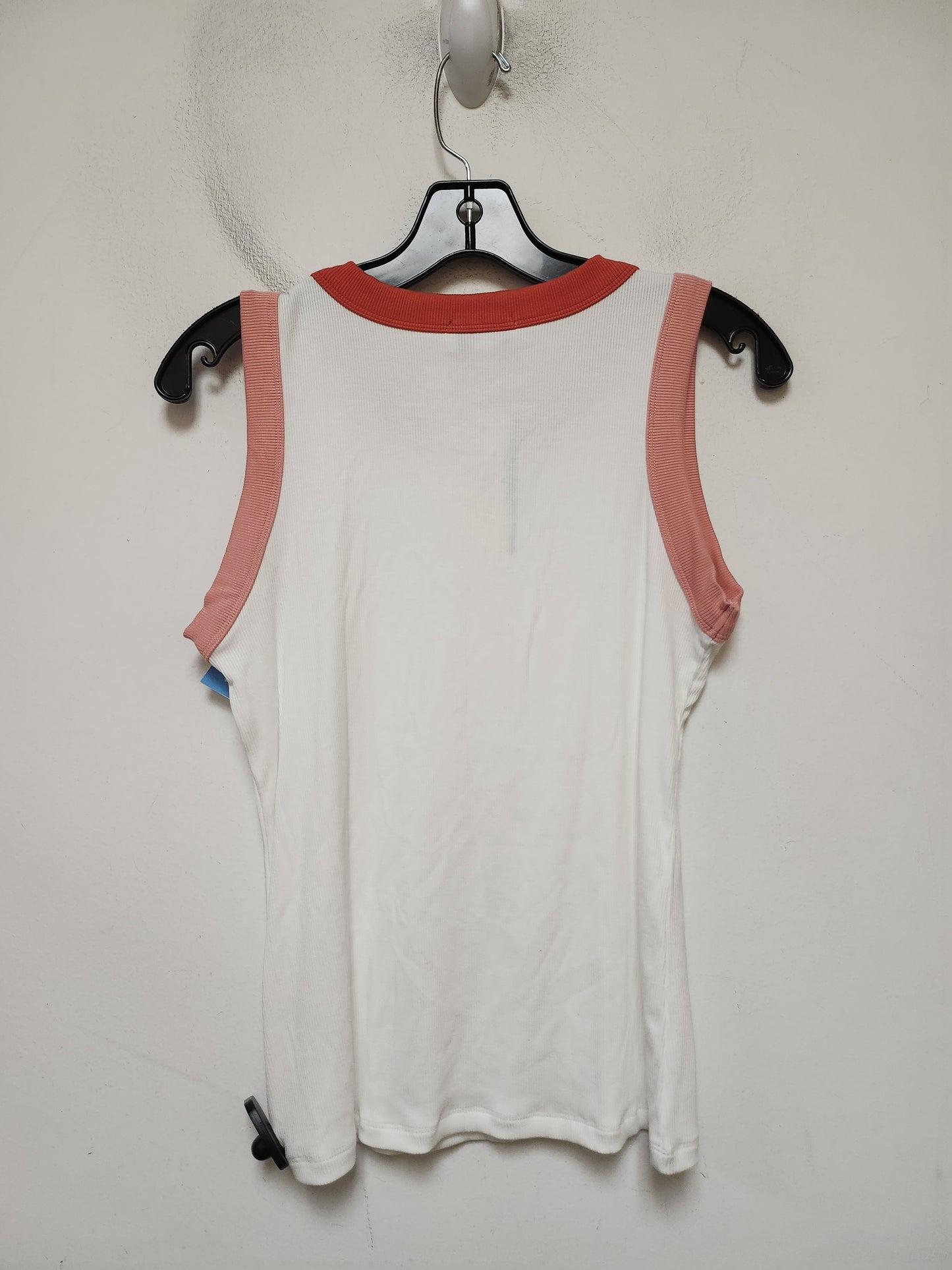 Top Sleeveless Basic By Evereve In Red & White, Size: S