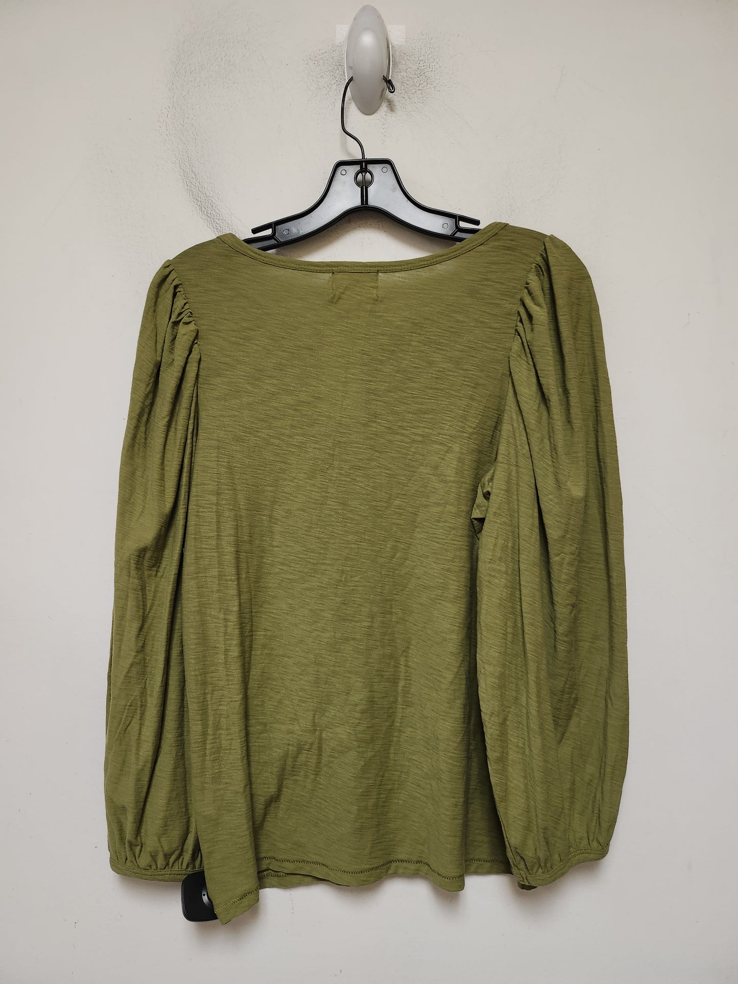 Top Long Sleeve Basic By Nation Ltd In Green, Size: M