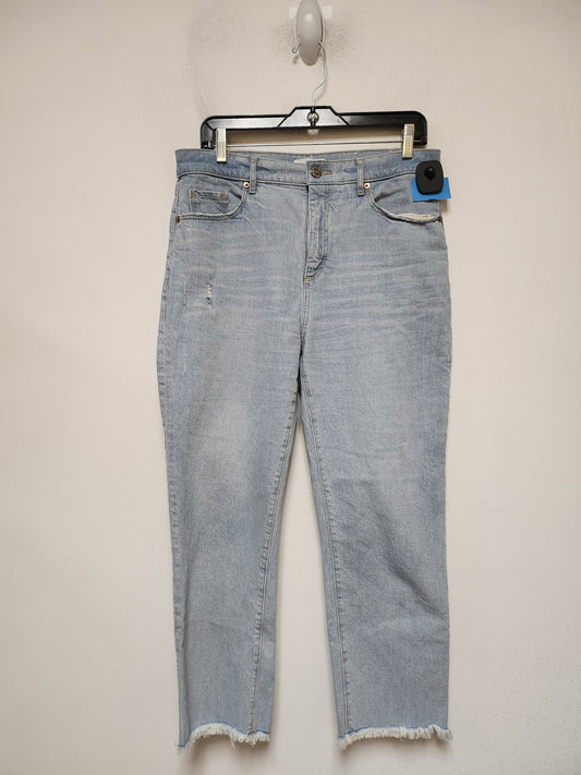 Jeans Boyfriend By Loft In Blue Denim, Size: 8