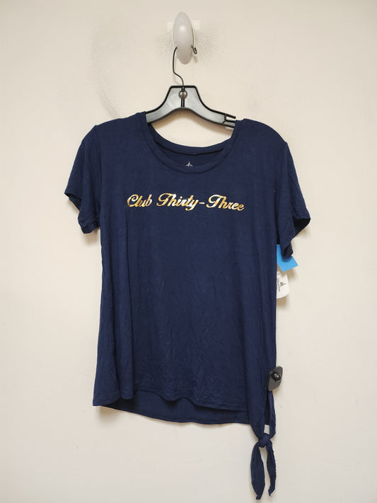 Top Short Sleeve Basic By Walt Disney In Blue, Size: S