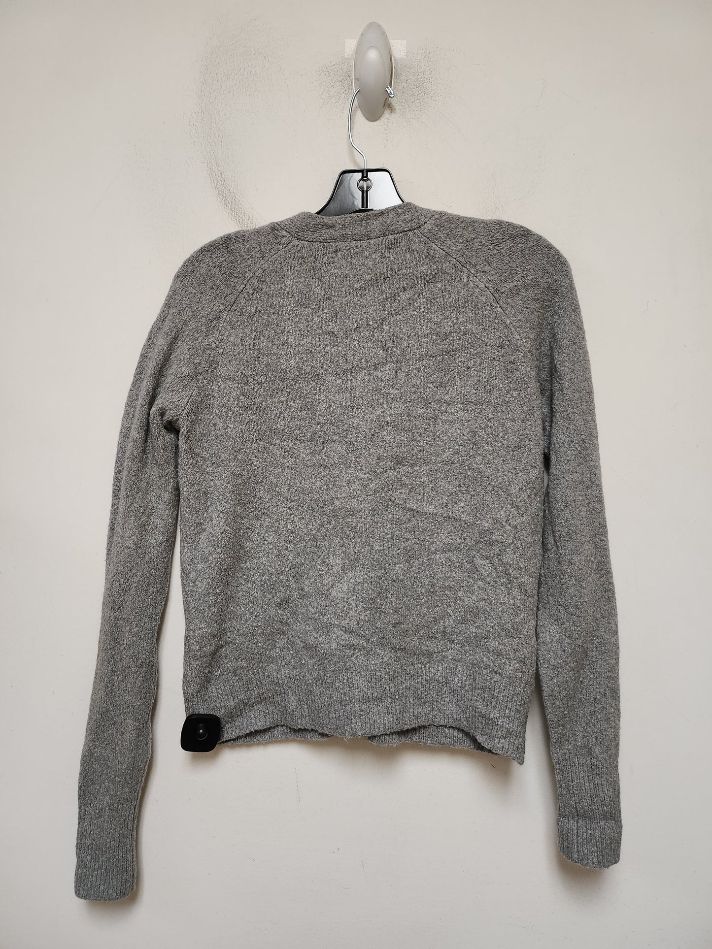 Sweater Cardigan By Loft In Grey, Size: Xs