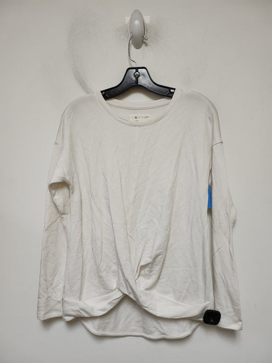 Top Long Sleeve By Lou And Grey In Cream, Size: Xs