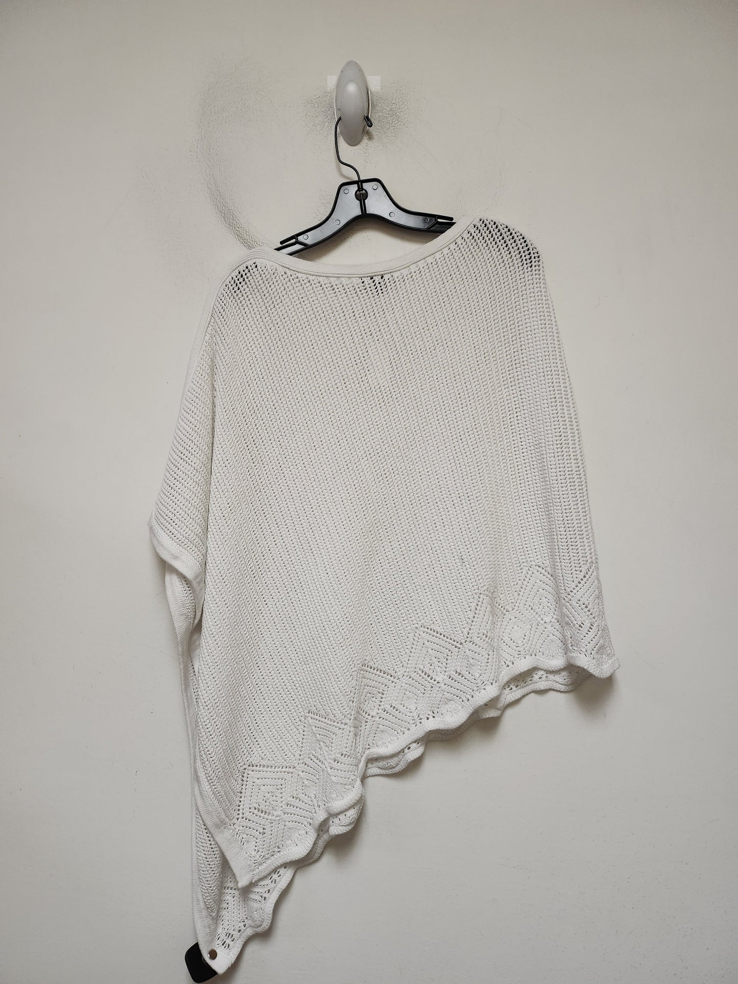 Poncho By Talbots In White, Size: Xs